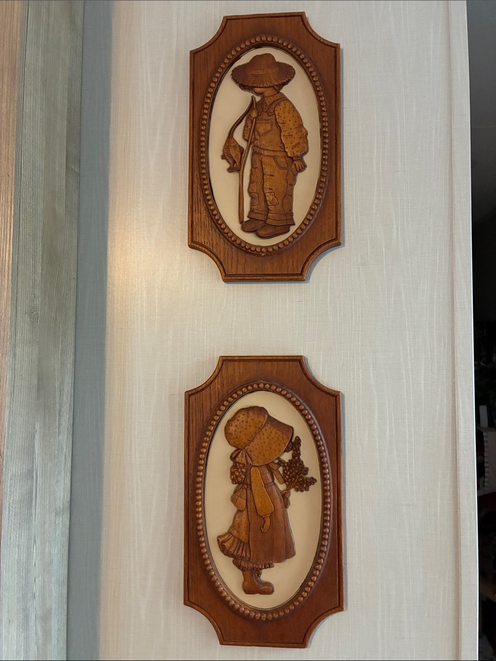Vintage Holly Hobbie Wall Plaques by American Greetings 1972 Rare